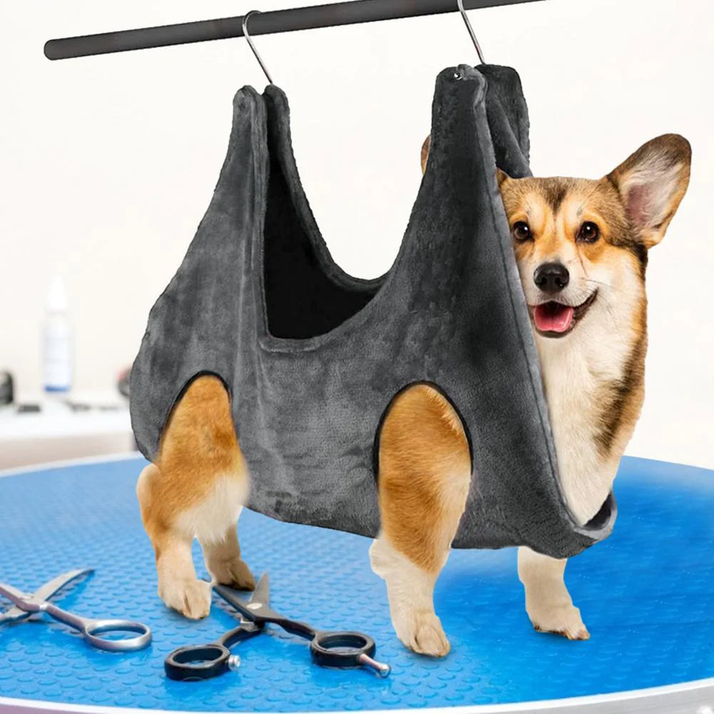 Portable Pet Grooming Hammock – Breathable Hanging Harness for Dogs & Cats, Grooming Helper (US)