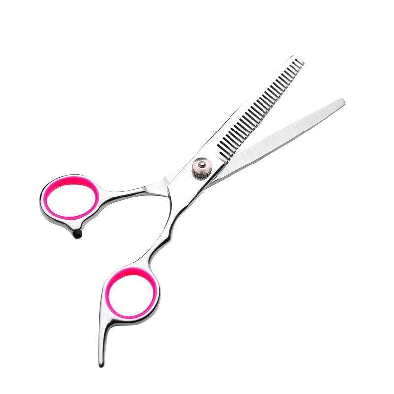 Pet Grooming Scissors Set – Stainless Steel Straight, Curved & Thinning Shears Trimming Kit for Dogs and Cats