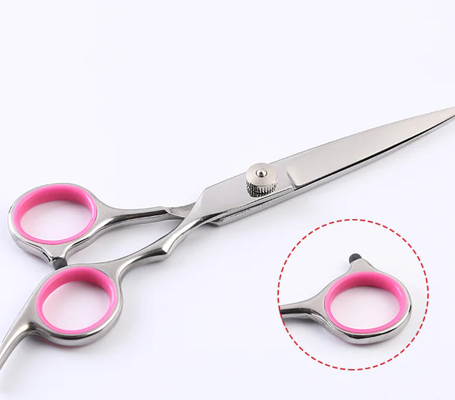 Pet Grooming Scissors Set – Stainless Steel Straight, Curved & Thinning Shears Trimming Kit for Dogs and Cats